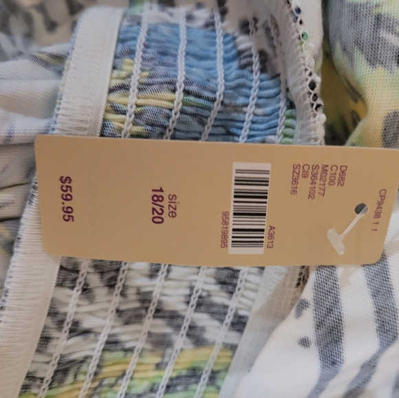 NWT Cacique Floral Maxi Dress Lounge Gown 18 20 - Picture 6 of 7